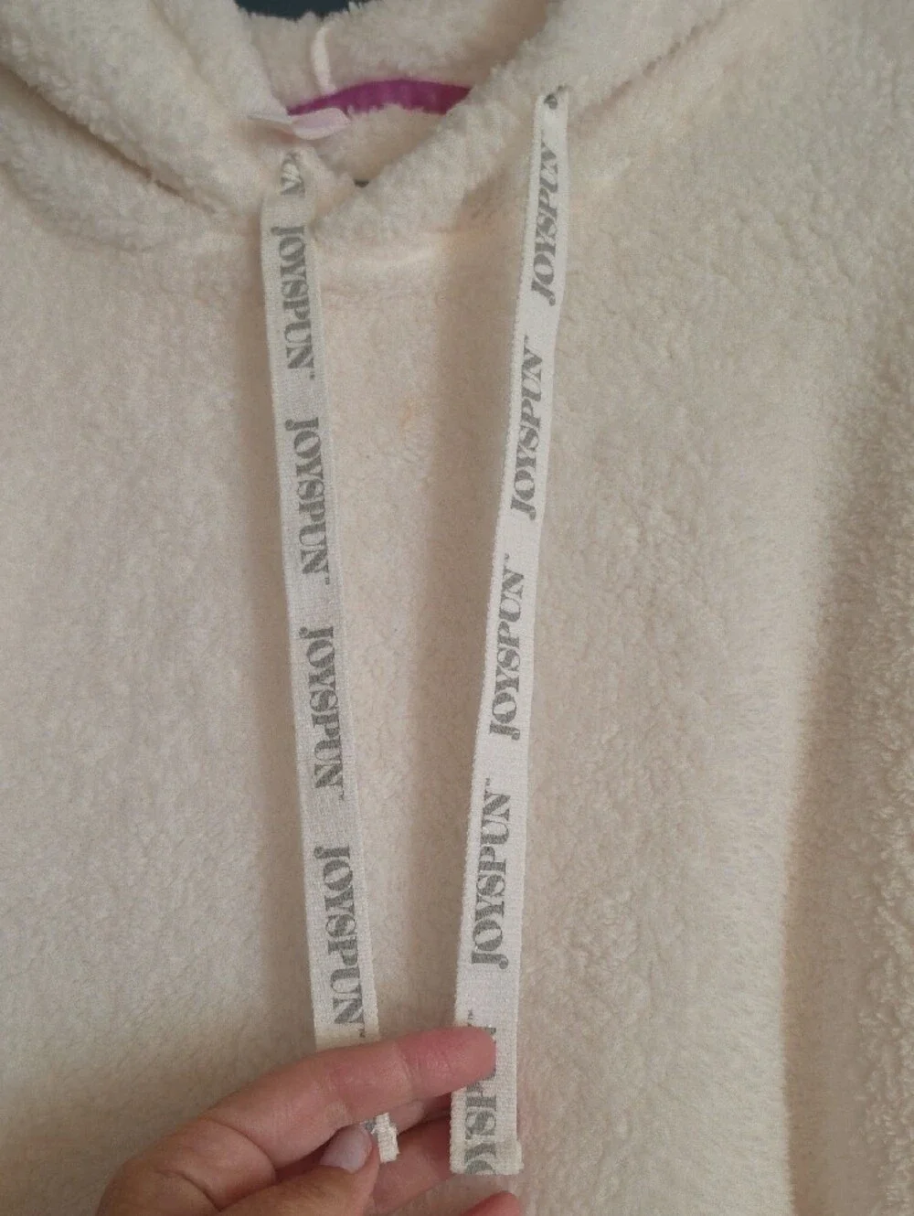 Cozy Oversized Cream Sherpa Hoodie With Pockets